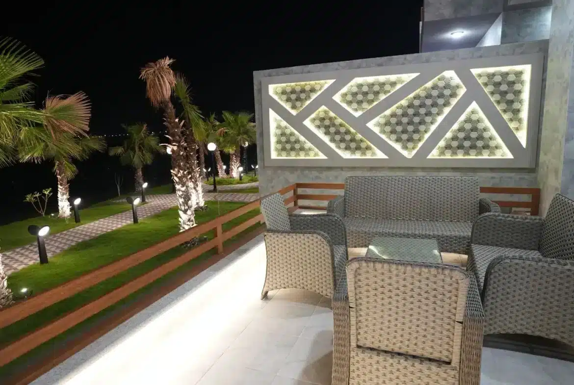 منتجع أجمكان فى الخبر، وحدات فندقية وفلل على الخليج العربي. Ajmkan Resort in Al Khobar, hotel units and villas on the Arabian Gulf.